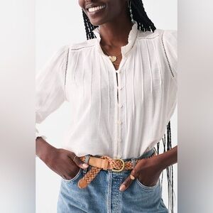 Faherty - Willa - Organic cotton Blouse - light pink